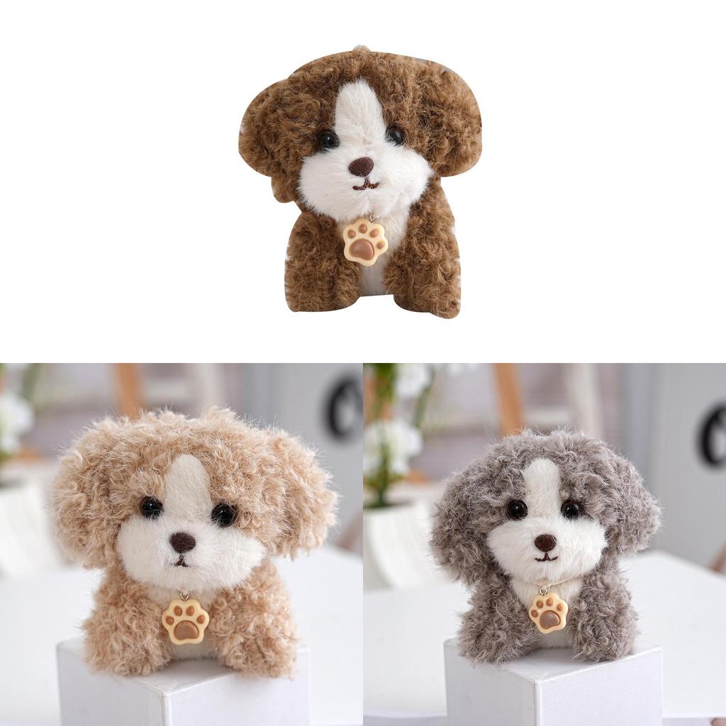 Plush Dog Keychain With Pp Cotton Filling For Gift And Bag Decoration