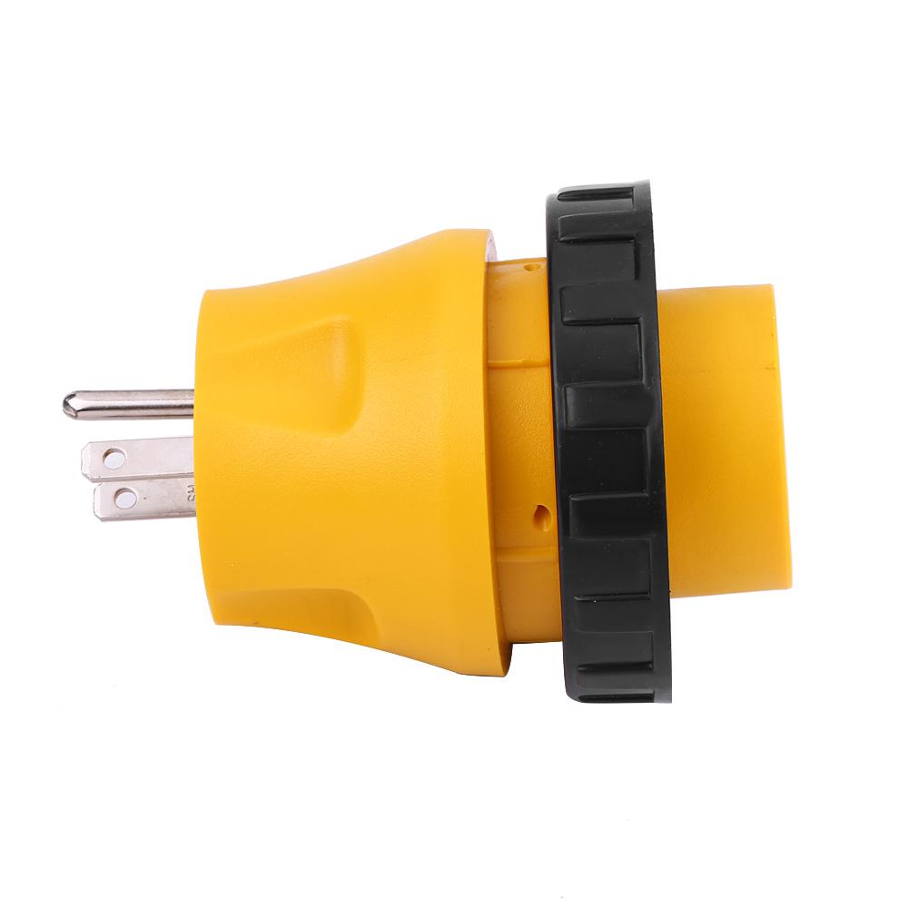 125V RV Power Cord Adapter 15A Male To 30A Female Connector Plug (US Plug)