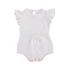 Citgeett Summer Infant Newborn Baby Girls Cotton Knitted Bodysuit Sleeveless Soft Playsuit Jumpsuit Clothes