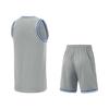 Li-Ning Professional Basketball Series Striped Pullover Round Neck Vest Sports Casual Simple Shorts Basketball Set Men Sets Ultimate-Gray AATV001-9