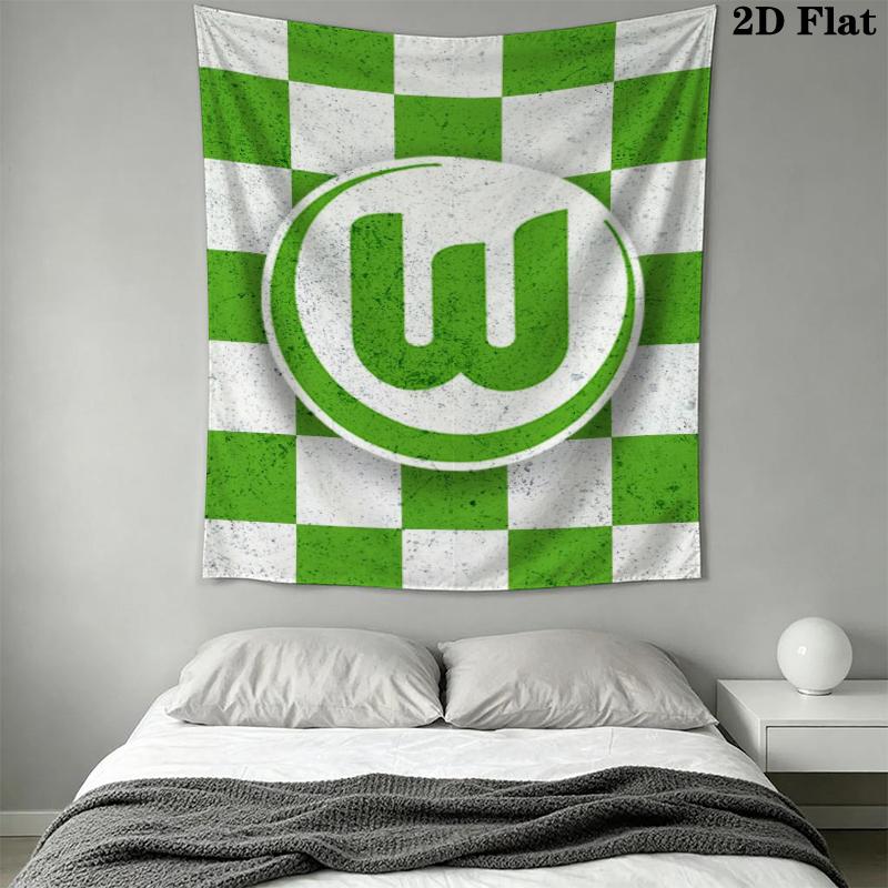 VfL Wolfsburg Wall Tapestry Aesthetic Wall Hanging Printed Fabric Blanket Decorative Tapestries for Bedroom Living Room Home Decor