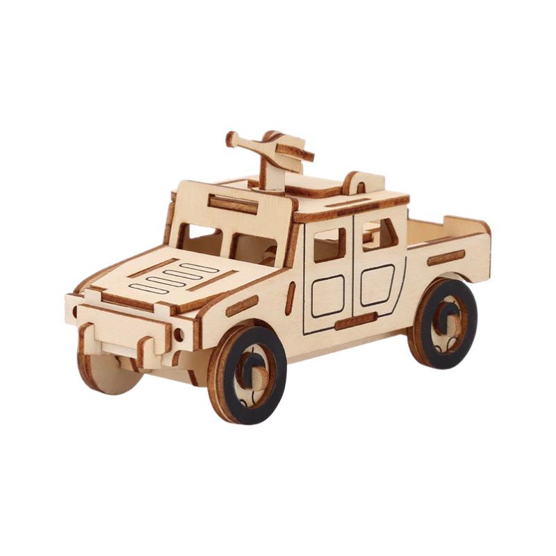 2021 New Wooden 3D Jigsaw Puzzle: DIY Creative Model for Children's Education