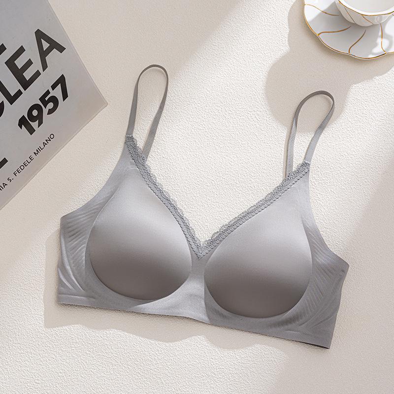 Кружевной бесшовный бюстгальтер без спинки для женщин - Поддержка маленькой груди, Против провисания, Невидимый дизайн Large (36/80ABC)