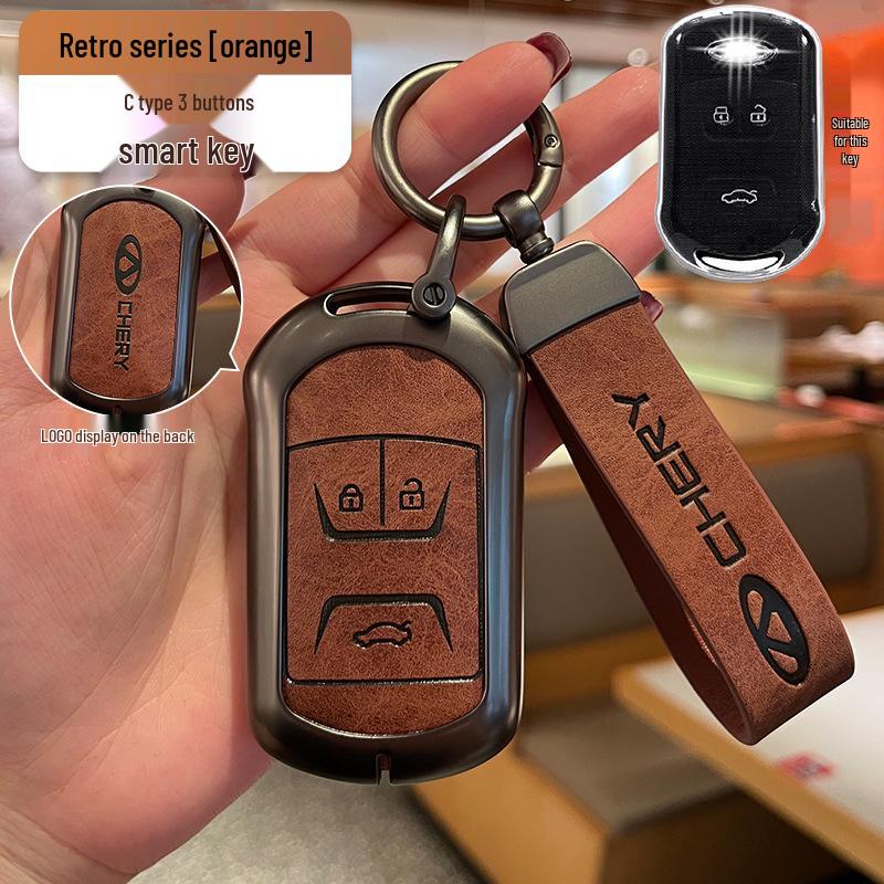 High-End Voll-Schlüsselhülle für Chery 5x, Tiggo 3x, Exeed TX, Tiggo 7 - Unisex Design