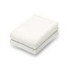 MUJI Color Stitch Pile Weave Bath Towel - Set of 2, 60 X 120 Cm, Ivory Compact 84775512