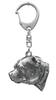 Staffordshire Bull Terrier, Staffy III - Silver-plated Key Ring with Dog, Handbag Decoration, Backpack Pendant by Art-Dog Brand