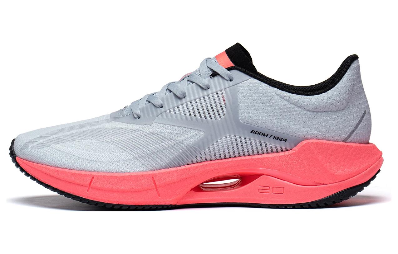 Li Ning Super Light 20 Текстиль, Амортизация TPU Низкие Беговые Кроссовки Мужские Рассветно-серые ARBT001-13 44