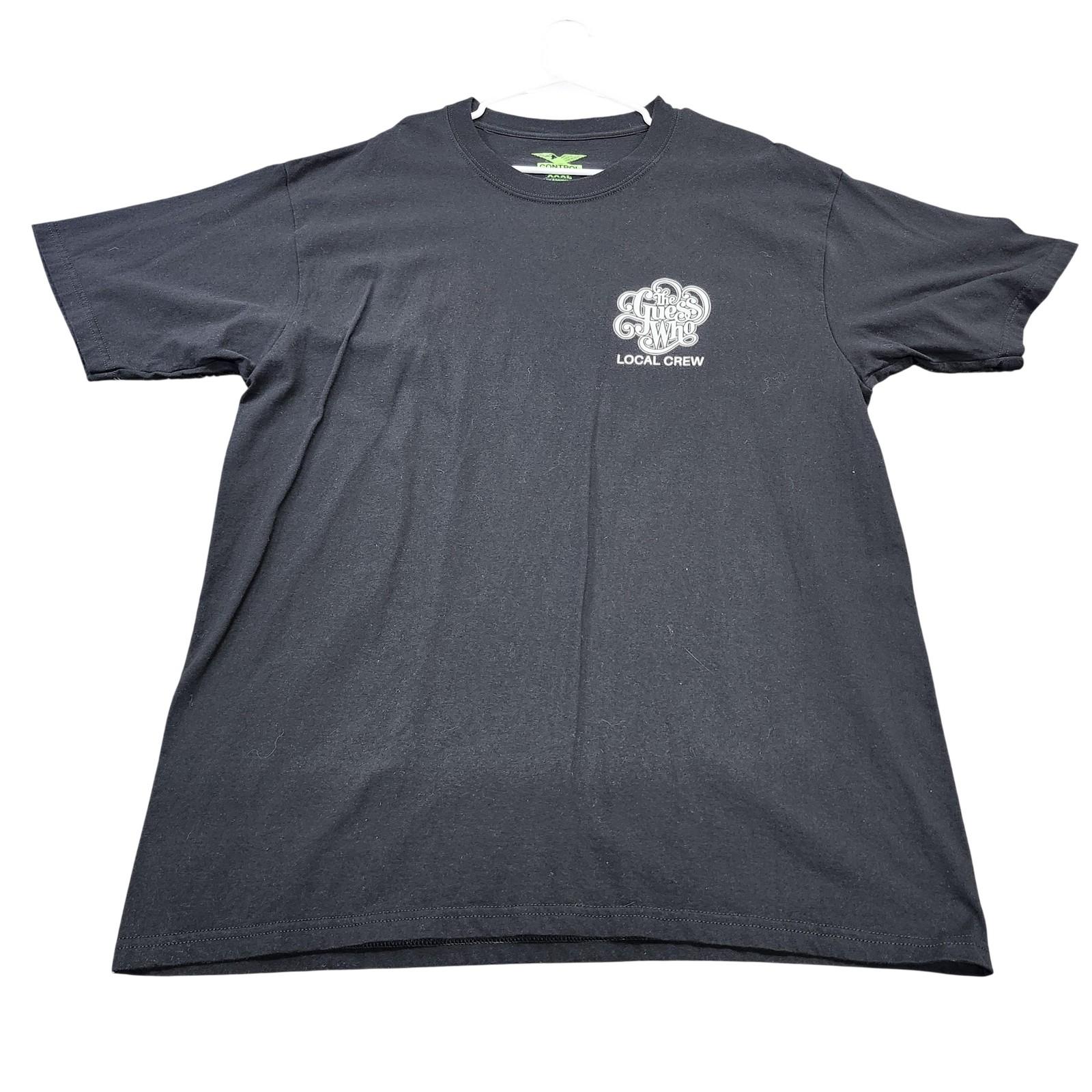 Control Shirt Mens 3XL Black The Guess Who Local Crew Graphic Tee Band Music Unisex T-Shirt XL
