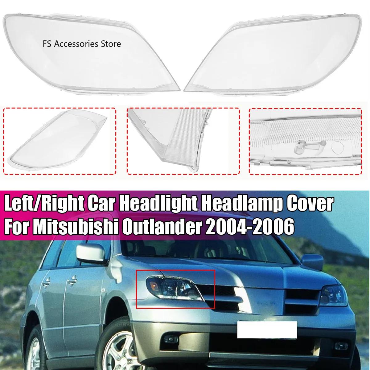 

Автомобільні передні фари Кришка фари Лінзи для Mitsubishi Outlander 2004 2005 2006 Прозора оболонка Абажур Shell Cover Only Right