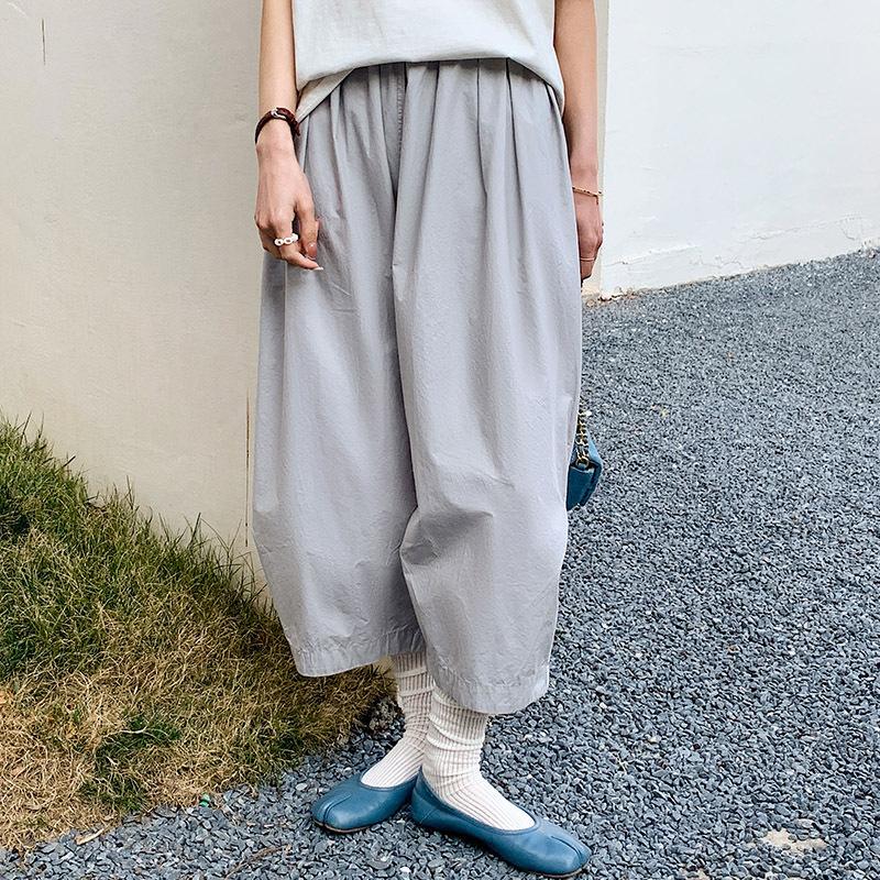 

Летние женские прямые свободные брюки цвета хаки в ретро-стиле Гонконга L