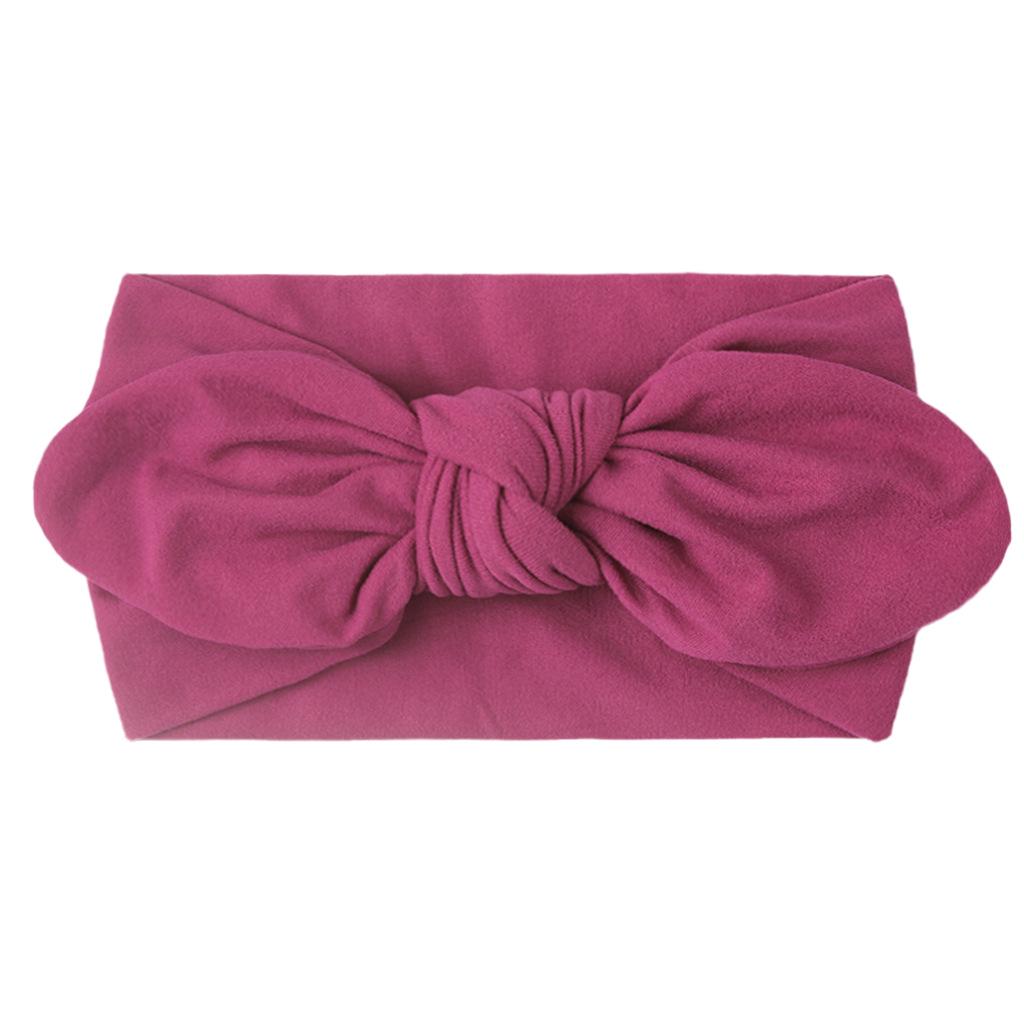 23-Color Newborn Baby Soft Nylon Headband with Rabbit Ears – Four Seasons Accessory