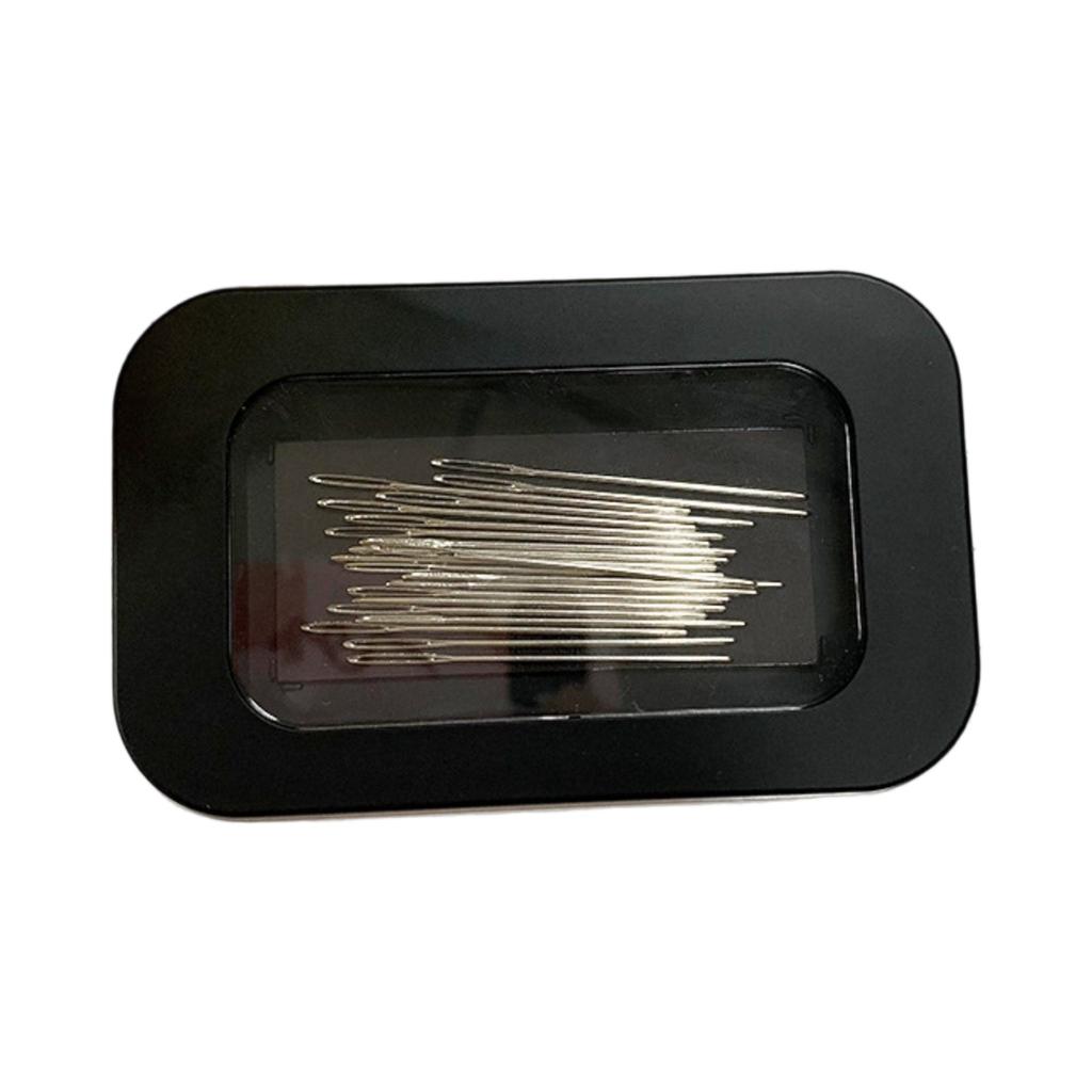 Black Magnetic Needle Box Frosted Needle Box Storage Embroidery Needle Box