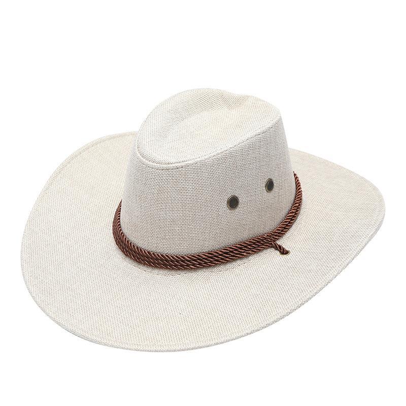 Western Cowboy Hat For Men Women Wide Brim Outdoor Travel Beach Sun Hat