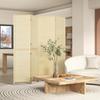 Room Divider, Freestanding Privacy Screen, 4 Panel Folding, 180 X 180cm, Natural