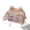 Itabag Plush Cat Backpack Animal Shoulder Bag With Adjustable Straps Shoulder