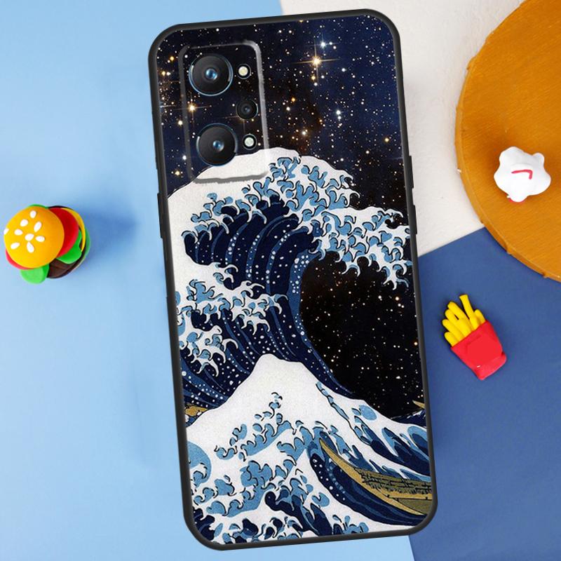 Japanese Wave Art For Realme GT7 Pro GT 6T 6 5 C67 C61 C55 C53 C51 C21Y C25S C75 10 11 12 13 14 Pro Plus Case