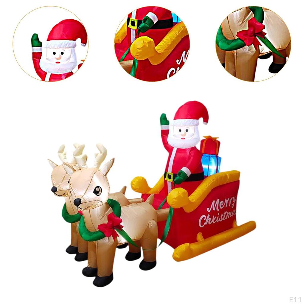 Christmas Inflatable Santa Claus Blow Yard Decoration Funny Large Props Weatherproof Xmas