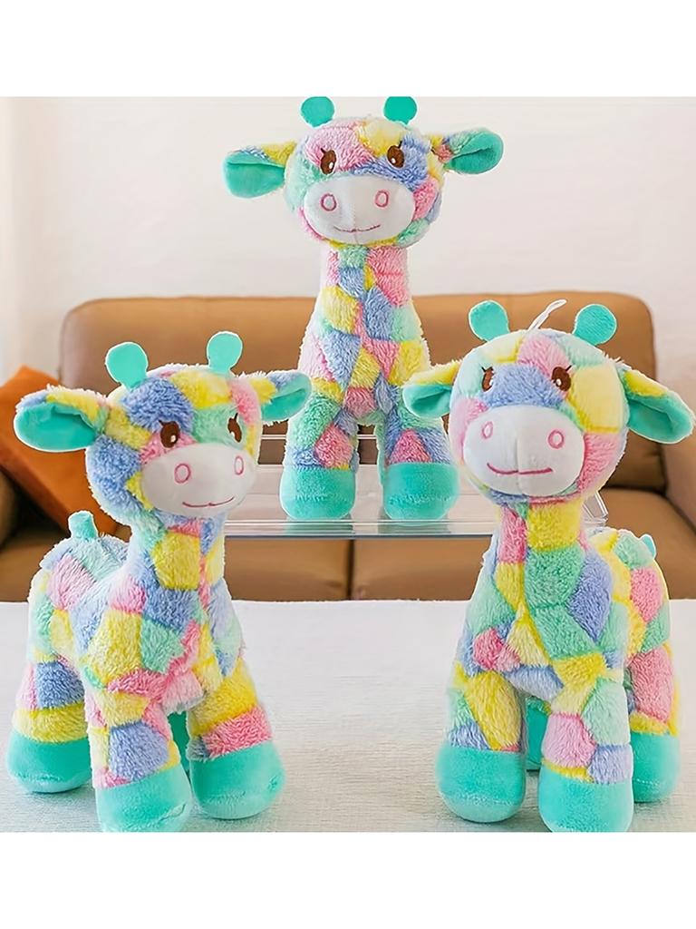 1 Cute Colorful Deer Design - Pet Doll Plush Toy, Fun Cat Toy Interactive Release Pet Training Toy, Pet Toy Supplies