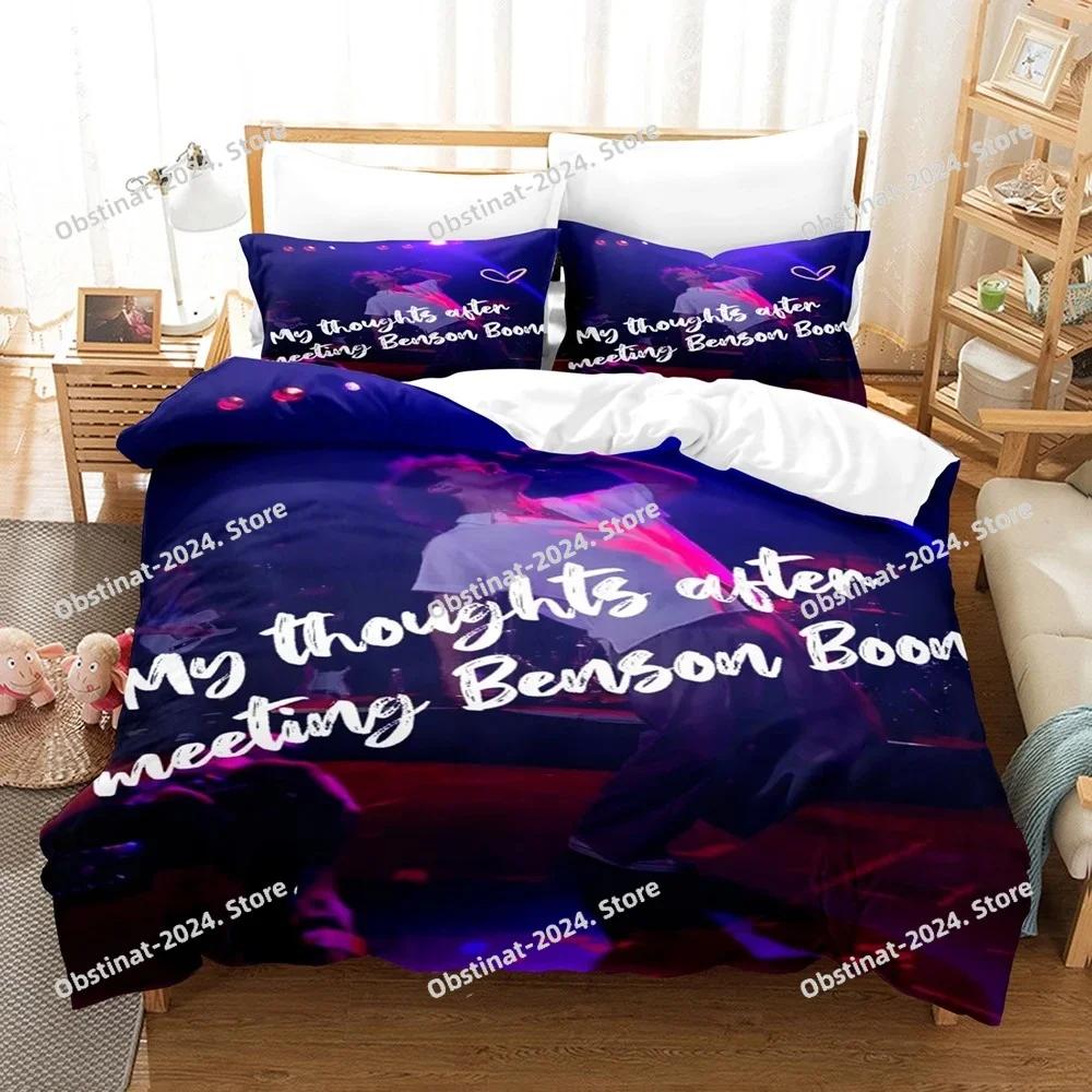 

Comforter Benson Boone Concert Bedding Set Single Twin Printed Bed Set With Bed Single Double Queen Super King Size Comforter (quilt)-EU Single(135*200cm)3pcs