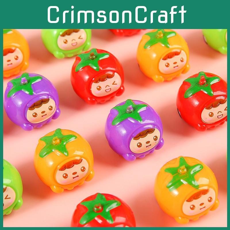 Creative Cartoon Tomato Design Mini Inertia Children Toy Car For Kids Play And Development