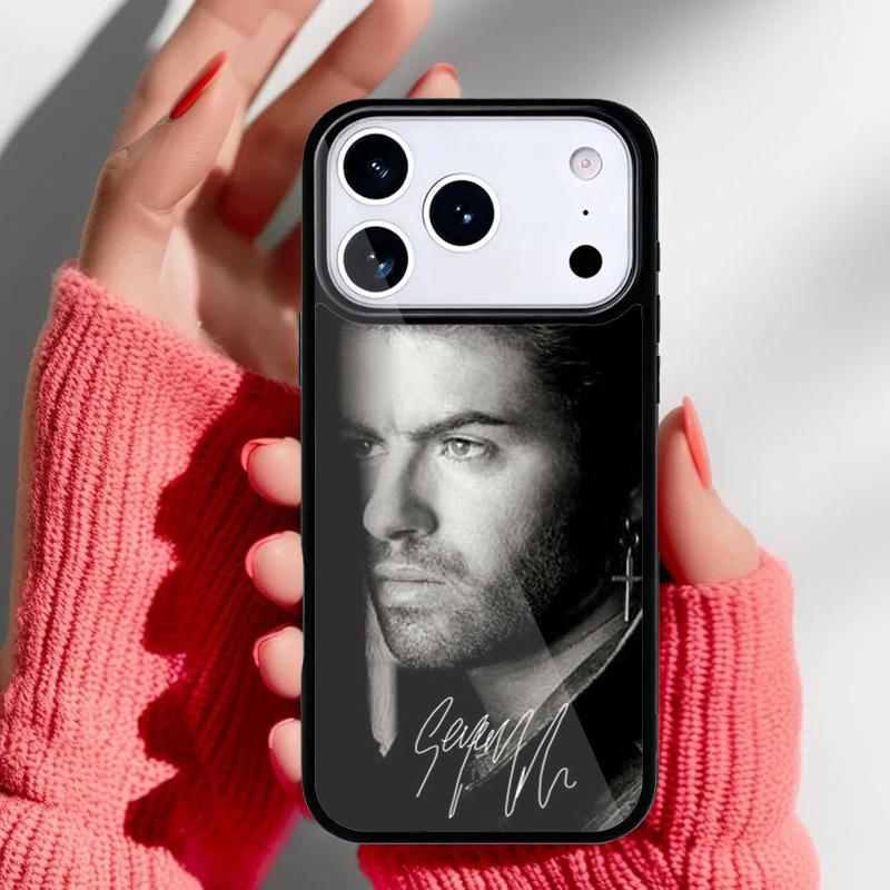 

George Michael Handsome Singer Phone Case for iPhone 17 16 15 14 13 Pro Max Back Cover for 12 11 Pro Coque iPhone 14