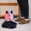 Pantofole in cotone con velcro autunno e inverno antiscivolo calde suola spessa a sacchetto e velluto scarpe in cotone per la casa interne antiscivolo
