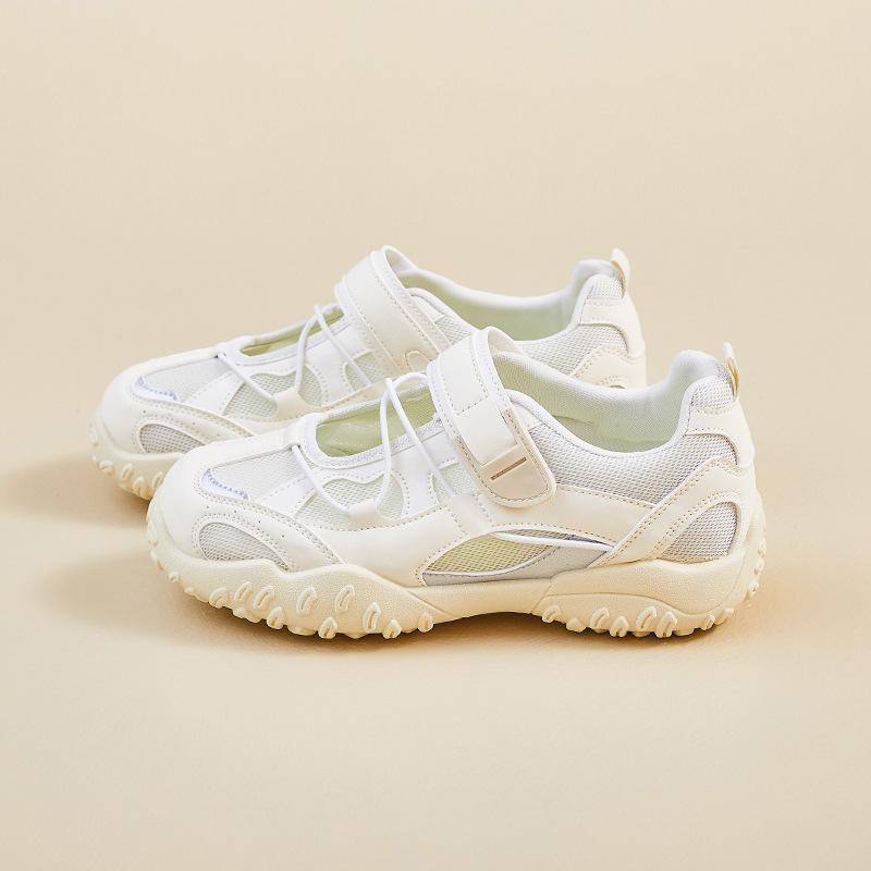 

Women Casual Sports Shoes 2026 Autumn Fashion Outdoor Non-slip Running Shoes Comfortable Breathable Mary Jane Shoe Zapatos Mujer 35 бежевий