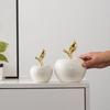 Christmas Gift Apple Ceramic Ornaments Modern Sleek European Nordic Nice Style Home Creative Design Living Room Crafts
