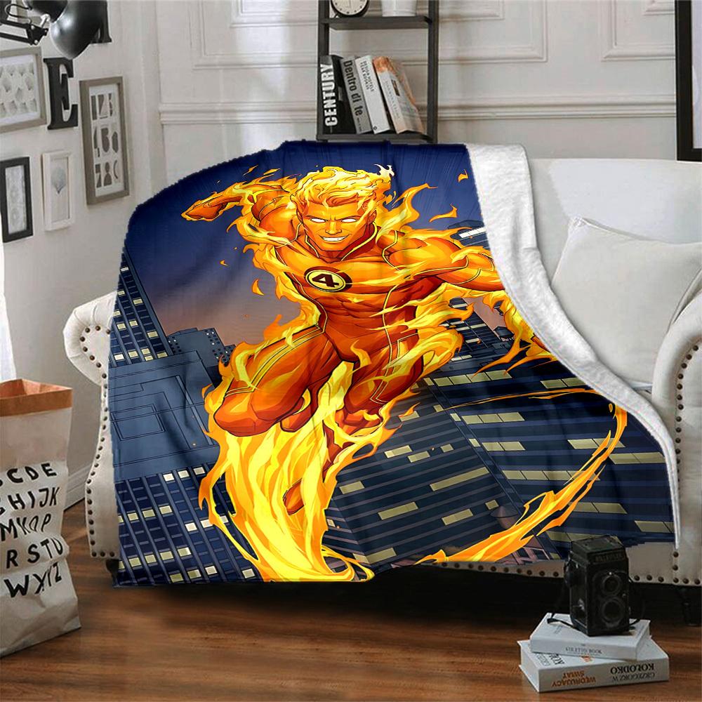 1pc Flash superhero Blanket Lightweight Flannel Throw For Sofa, Bed, Travel, Livingroom, Office, Couch, Chair, And Bed