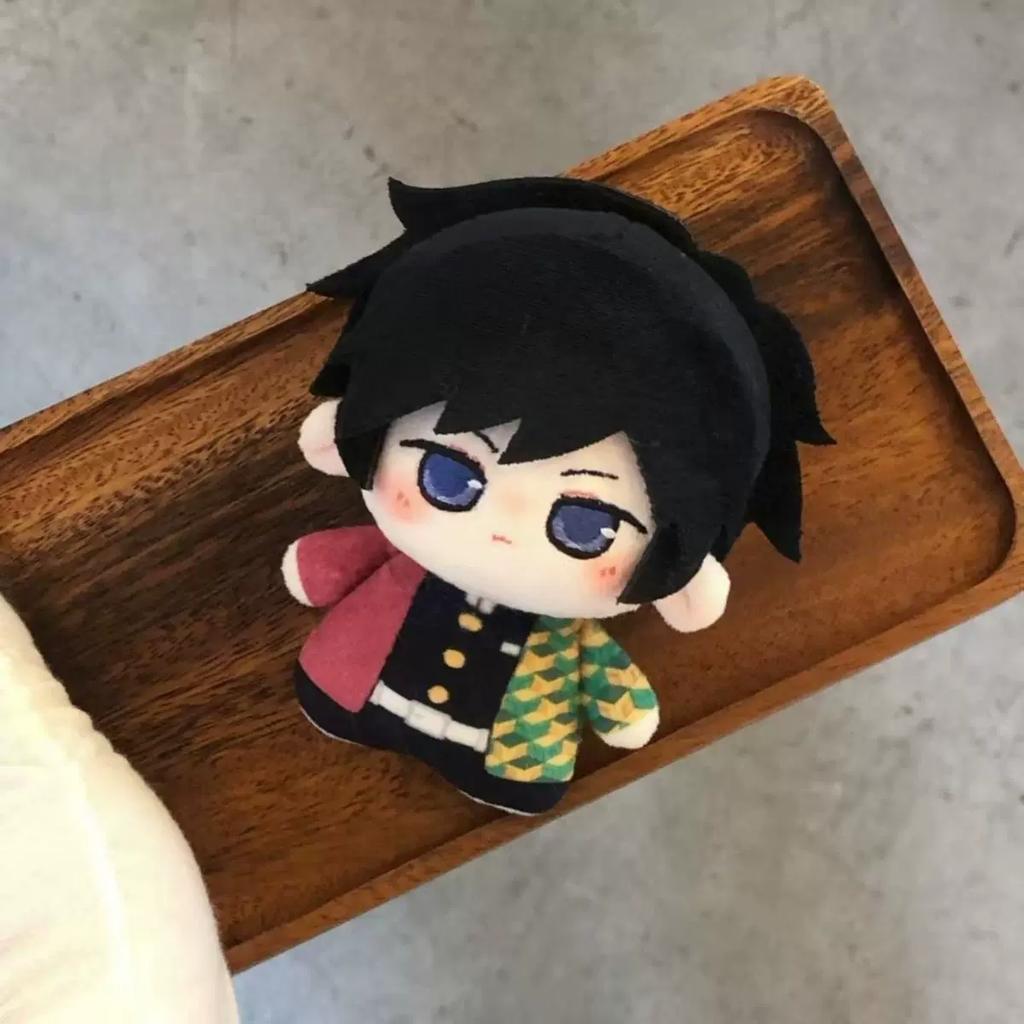 Demon Slayer Plush Doll 10cm Giyuu Tomioka Muichiro Tokito Anime Stuffed Doll Backpack Pendant Collectible Decor Gift For Fans