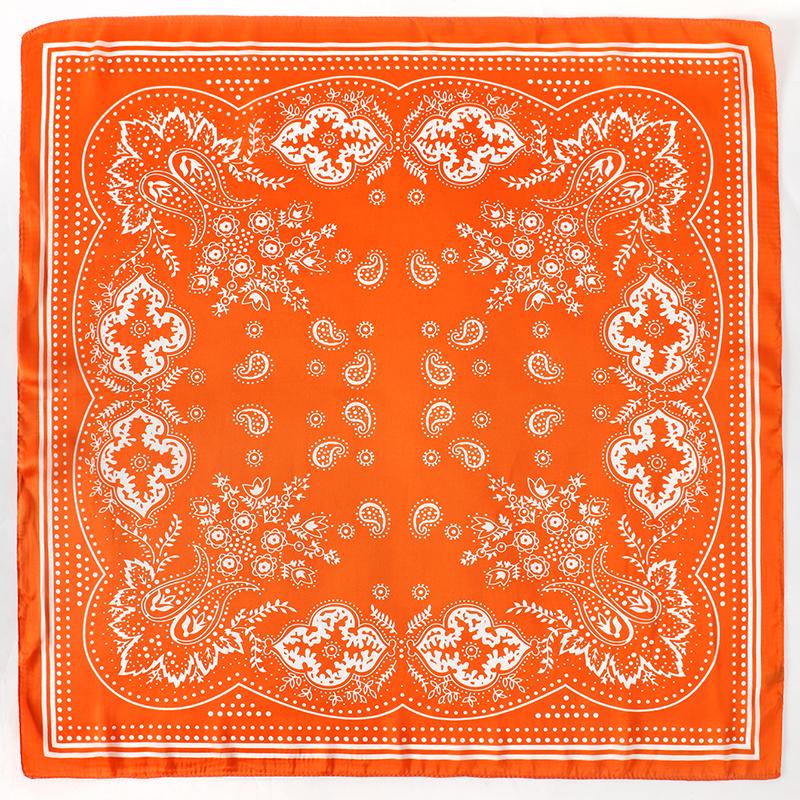 Fashion Print Silk Hairbands Scarf Women 2025 Spring New Elagant Floral Bandana Neck Kerchief Head Bands Foulard Female Scarfs