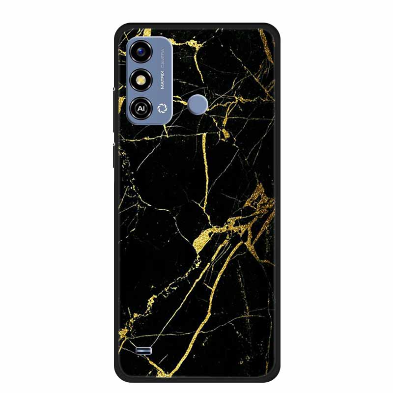 Soft Silicone Cover For ZTE Blade A53 / A53Pro / A53Plus Case Marble TPU Black Protector Case for ZTE Blade A53 Plus Cover Funda