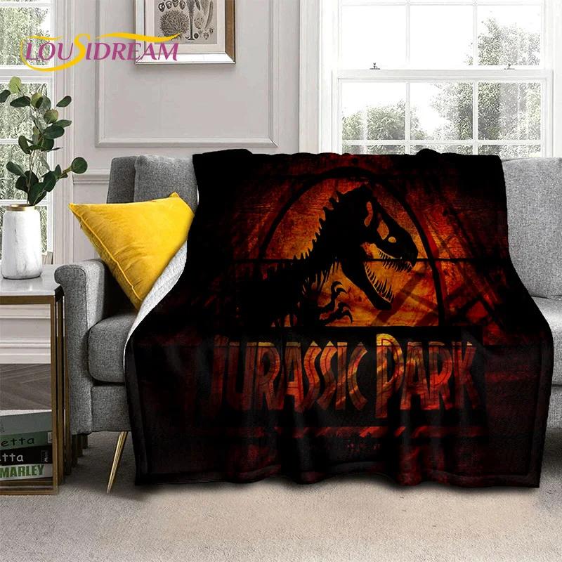 3D Cartoon Jurassic Park Dinosaur Dino Soft Flannel Blanket for Beds Bedroom Sofa Picnic,Throw Blanket for Outdoors Leisure Gift