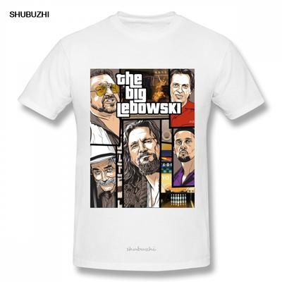 GTA Big Lebowski Jeff Bridges The Dude T Shirt Men Great Camiseta  Cotton Big Size T Shirt
