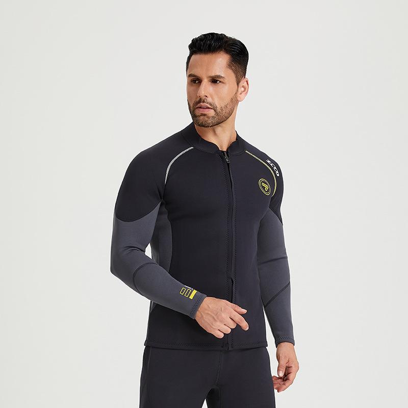 3Mm Wetsuit Men's Split Wetsuit Cold-proof Warm Top Pants Snorkeling Surfing Winter Swimsuit