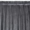 Melanie velvet curtain on a tape 140x270 cm gray
