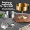304 Stainless Steel Ice Cream High Footed Cup 200/400ML Pudding Cup Dessert Serving Cup  Tableware