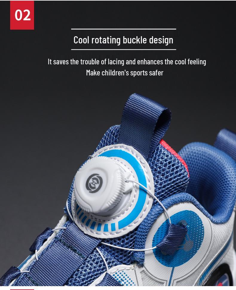 Kids' Non-Slip Basketball Training Shoes with Rotating Buckle - Spring & Fall Collection for Boys