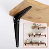 Heavy Duty L-Shaped Triangular Shelf Brackets Cold-rolled Steel Right Angle Wall Mount Joints with Screws Furniture Hardware