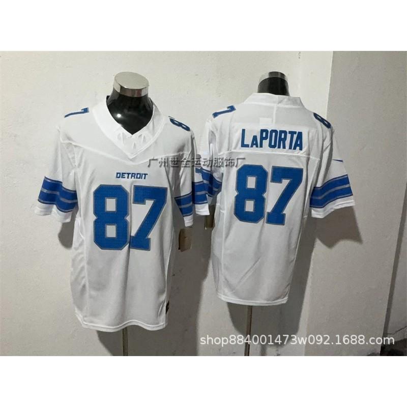 Mens American Football Jersey With Embroidered Number 14 Lion Team Design Cotton Blend Unisex Sportswear Training Game
