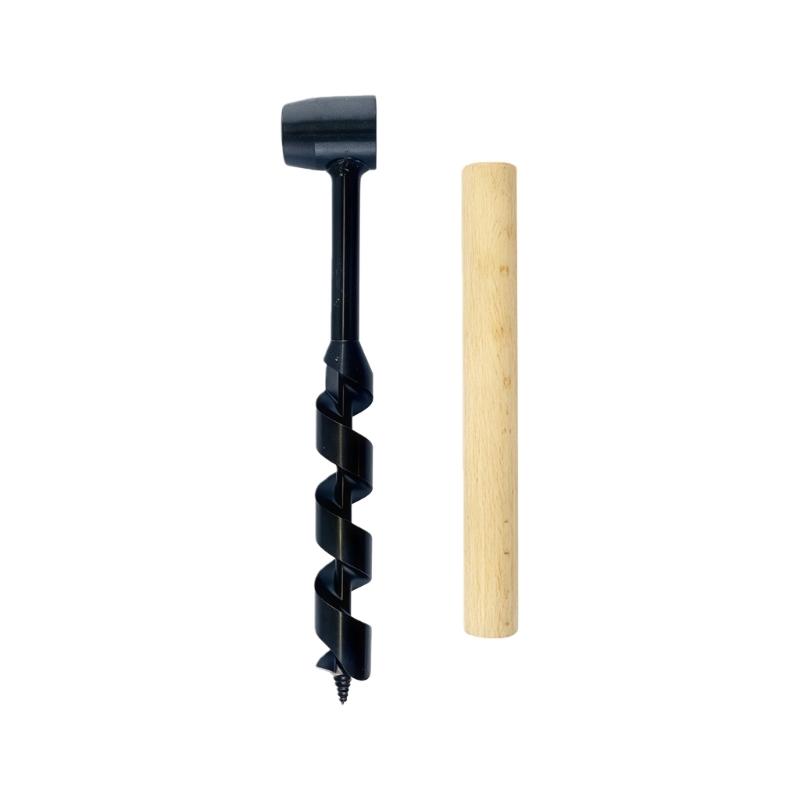 Punta per Trapano Legno in Acciaio ad Alto Tenore di Carbonio Trivella a Mano Portatile per Legno Umido e Applicazioni Fai-da-te in Varie Condizioni