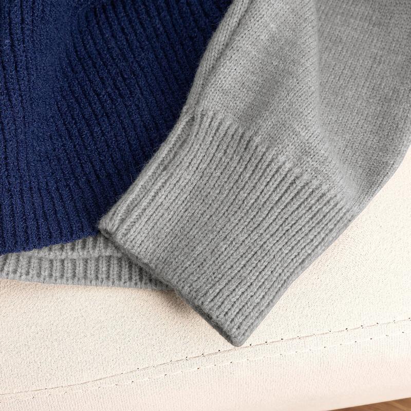 Women's Colorblock Loose-Fit Pullover Sweater