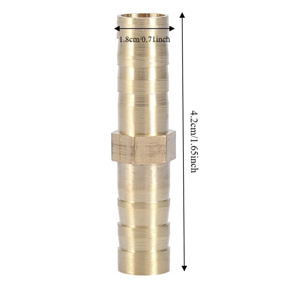 10pcs Straight Design Straight Pipe Connector Brass Material Hose Barb Fitting  CNC Machine