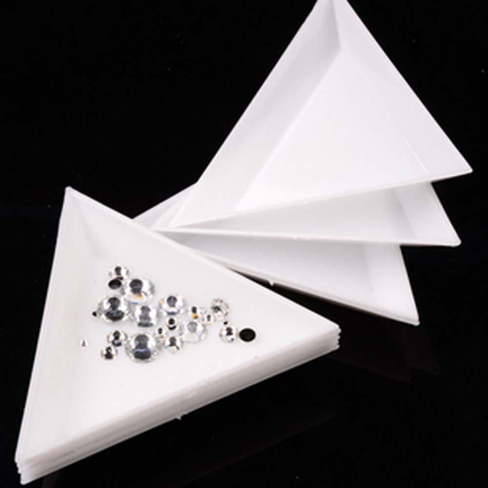 

Triangle & Round Drill Storage Box: 8 & 15-Grid Organizer for Mobile Phone Beauty, Manicure Rhinestones, DIY Rhinestone Sticker Tools
