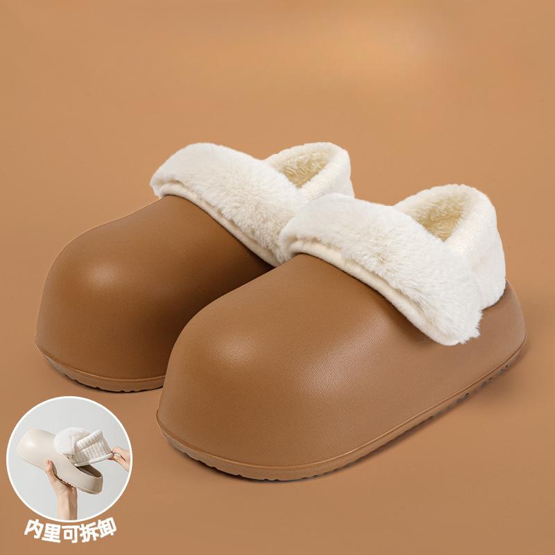 Baumwollpantoffeln mit dicken Sohlen