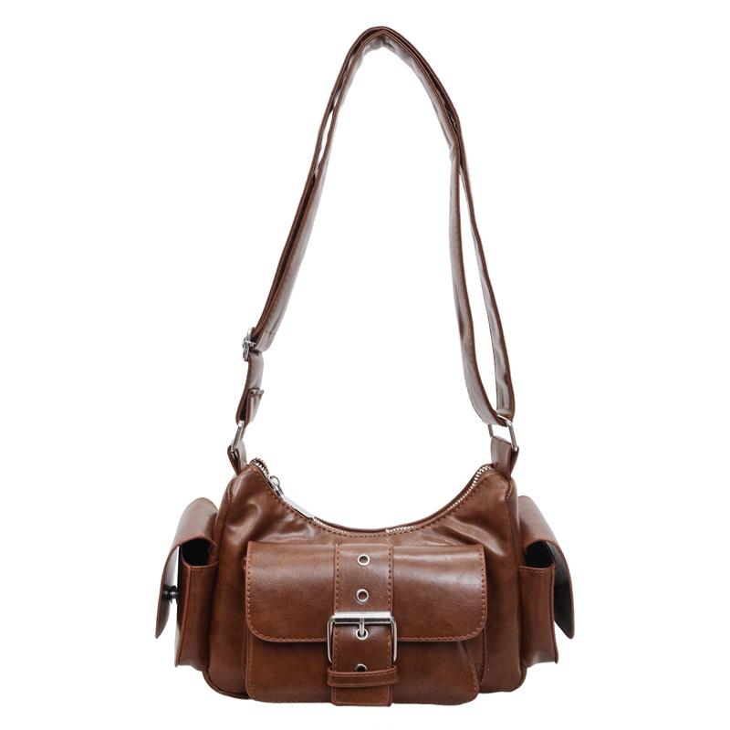 Motorcycle Bag - Trendy Personalized Crossbody Bag for Commuting, Single-shoulder Bag with Armpit Strap