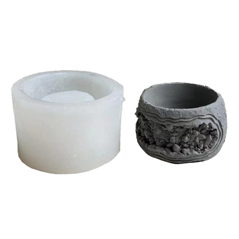 

Small Flower Pot Silicone Mold Diy Succulents Concrete Flower Pot Vase Plaster Cement Clay Mold Plant Holder Mold