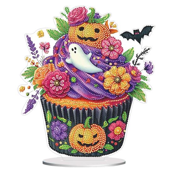 Halloween Rhinestone Painting Kit DIY Special Shaped Rhinestone Desktop Ornaments Halloween Themed