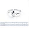 Whale Tail Silver Plated Ring Fashion Women Mermaid Tail Rings for Girls Silver Color Mermaid Tear Jewelry Femme Wholesale
