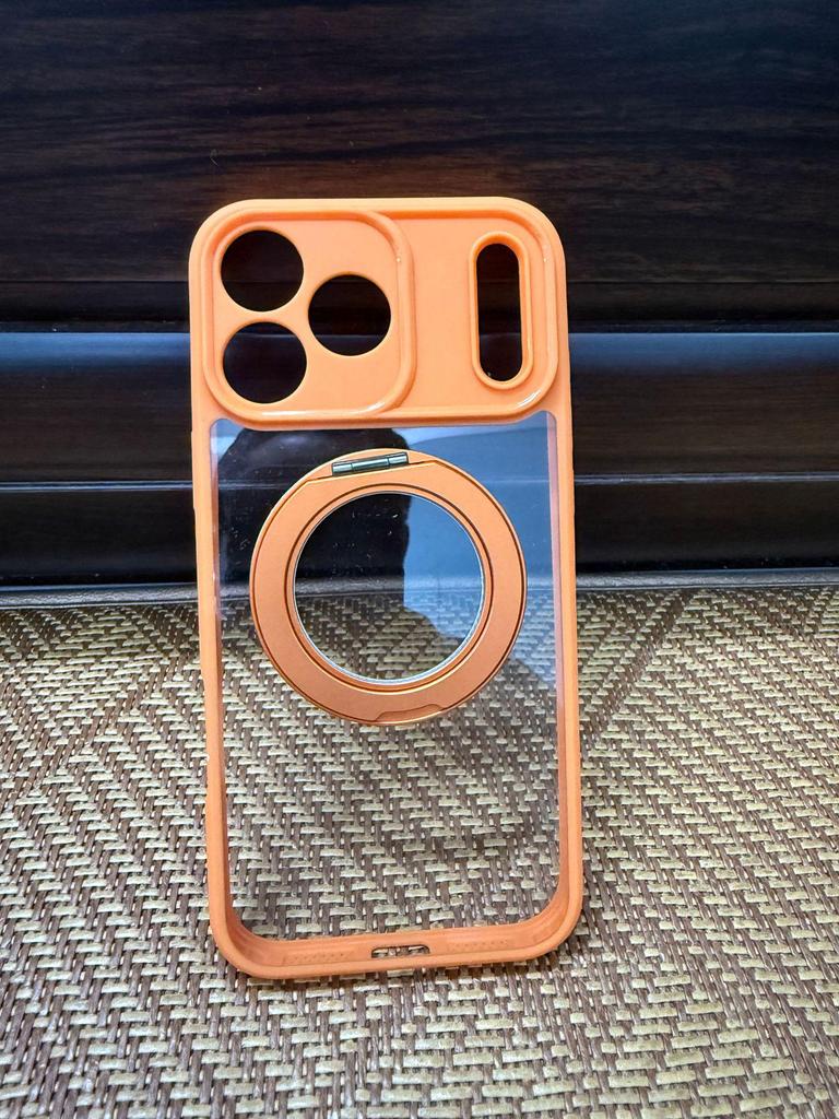iPhone 17 Pro Case: 360° Rotating Magnetic, Transparent, Full Coverage, Anti-Drop Shell